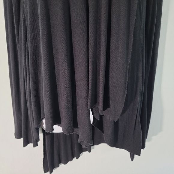 Free People Uptown Turtleneck Top Sz XS Black Long Sleeve Stretchy Whimsygoth - Picture 4 of 12